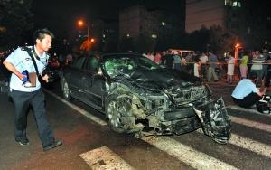 南京一包工头醉酒驾驶连撞9人 孕妇惨死