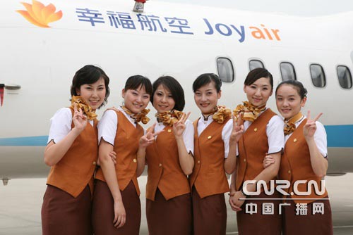 朝气蓬勃的空乘队伍