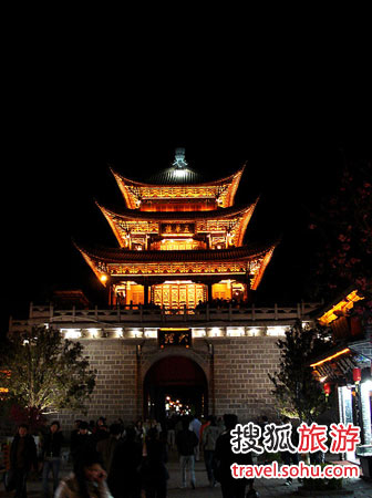 大理古城夜景