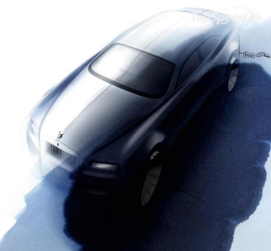 劳斯莱斯古思特双门版轿跑设计草图